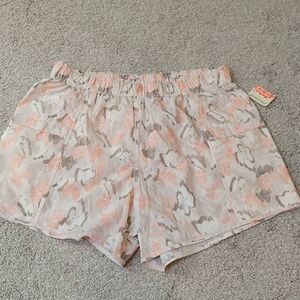 Free People Movement Ivory Combo Shorts Combo Size L